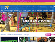 Tablet Screenshot of bostonchildrensmuseum.org